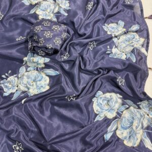 Pure malai  silk saree