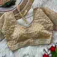 Blooming Chocolate With Beautiful Embroidery Sequence  Zari Work