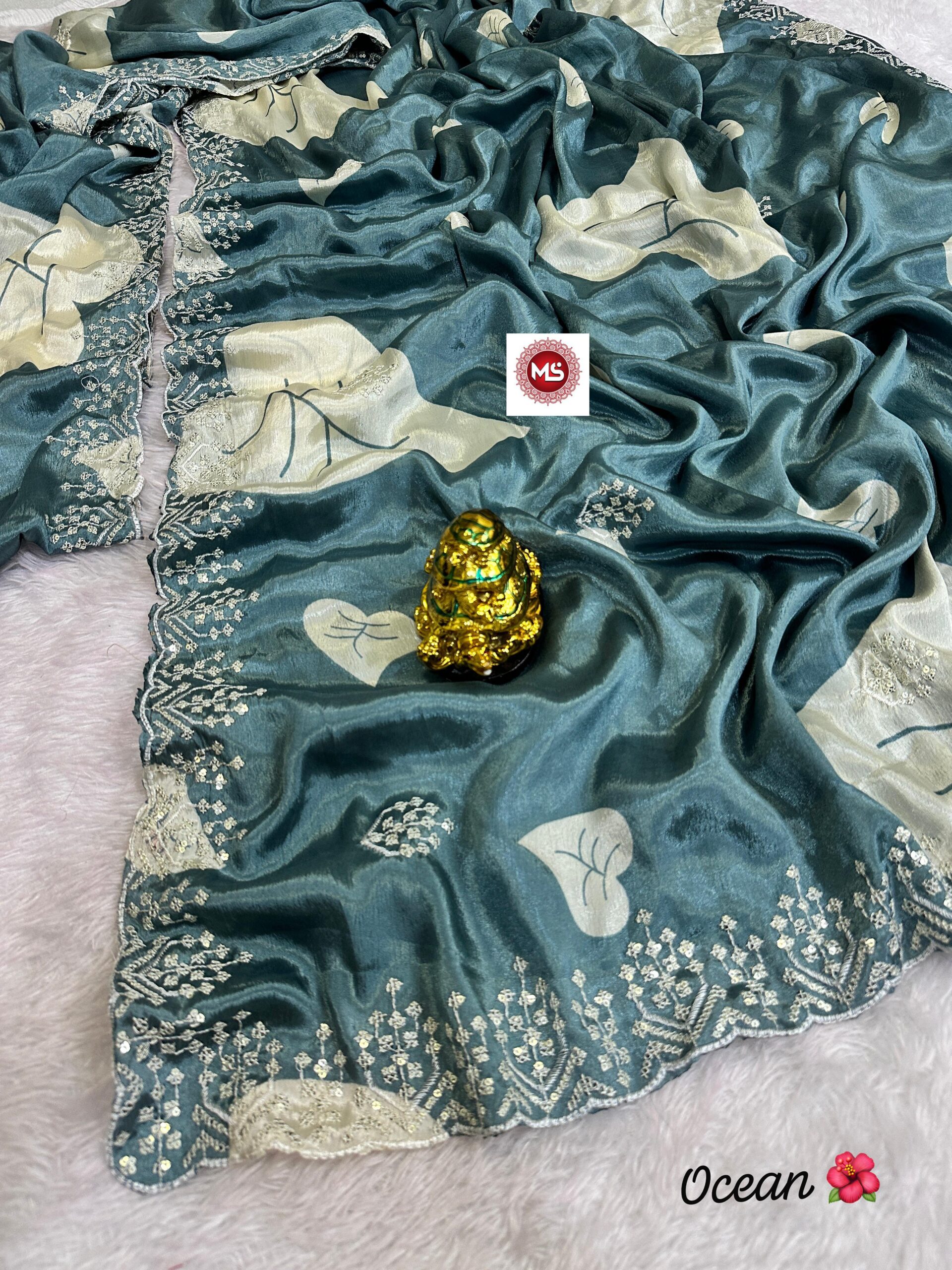 Everyone See Today’s Latest Collection in chinon print Work Concept.