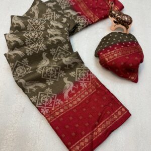 Presenting amazing New Concept... KANCHI BUTTIPURE SOFT TUSSAR SILK SAREE