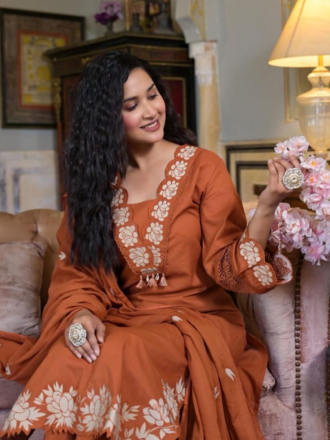 Position Print Choli design with Staple Jequard self design, It is designed for womens Indian Ethnic & Party wear into stunning ensemble