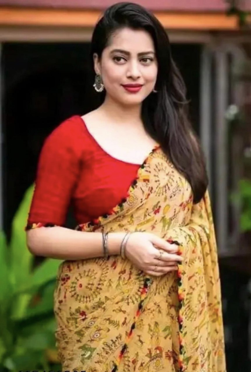 Presenting Enchanting soft Georgette saree For Intimate And Big Fat Indian Weddings, That Are Light On Your Skin And Uplift Your Wedding Shenanigans.