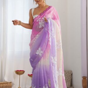 GOLD CRUSH SILK SAREE