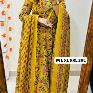 Look straight out of a dreamy movie set as  you turn around and walk in this elegant flaired suit ! The perfect of traditional wear