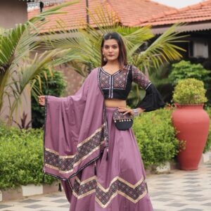 Navratri Special Ajarakh Work Lehenga cholio Pure cottan