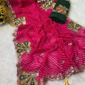 Georgette Mothda Sarees