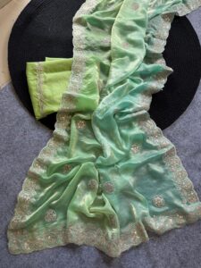 chiffon Saree – Yellow, Green, Pink, Peach, and Aqua Blue,lilac .